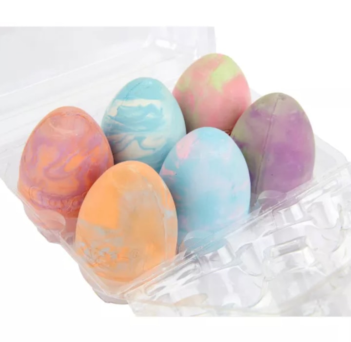 Tie-Dye Chalk Eggs