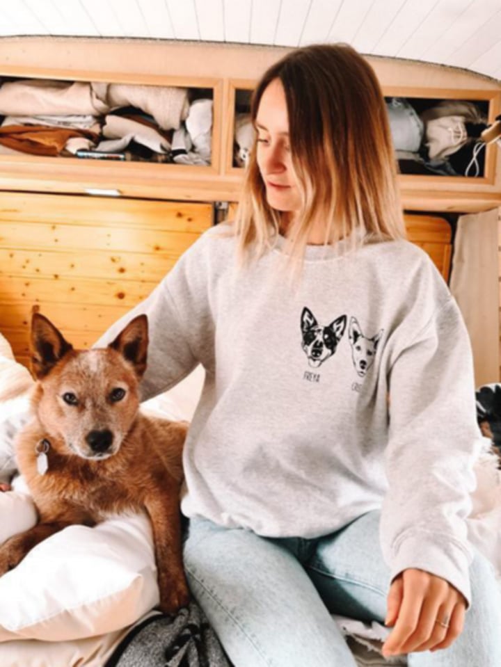 Woof & Wonder Custom Pet Portrait Sweatshirt