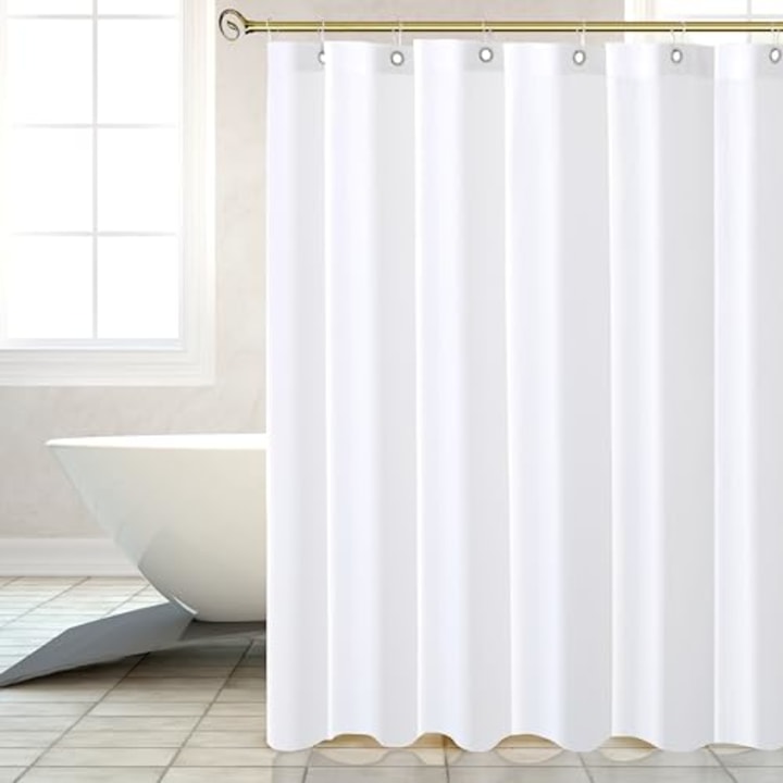 Biscaynebay Hotel Quality Fabric Shower Curtain Liner
