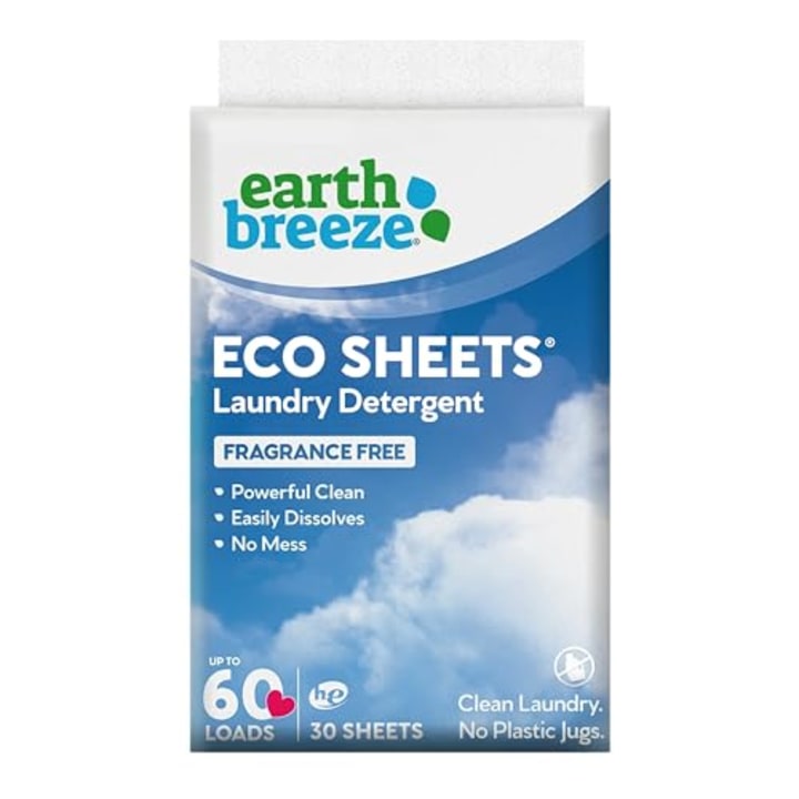 Earth Breeze Fragrance-Free Laundry Detergent Sheets