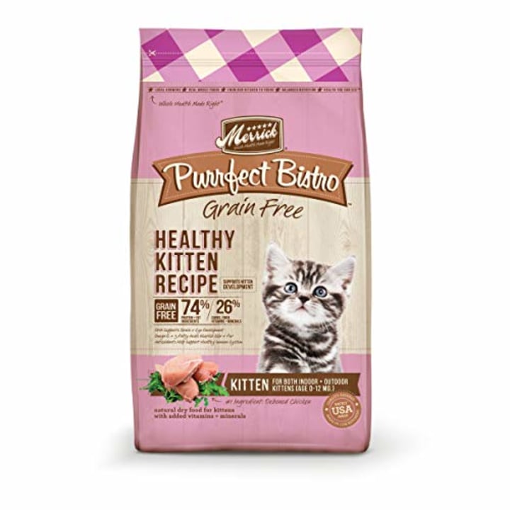 Merrick Purrfect Bistro Grain-Free Healthy Kitten Recipe Dry Food
