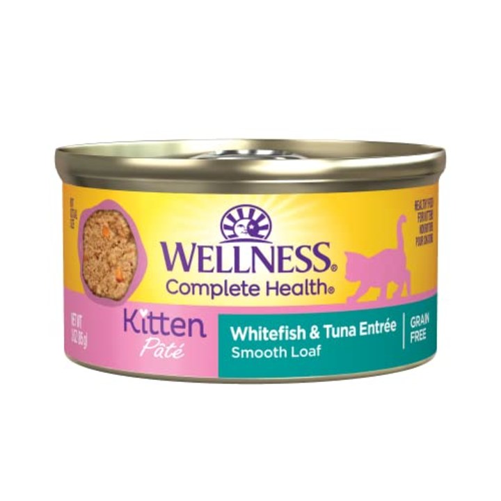 Wellness Complete Health Grain-Free Whitefish & Tuna Entrée Wet Canned Kitten Food