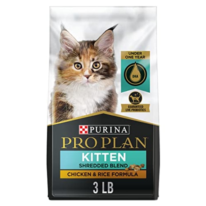 Purina Pro Plan Kitten Shredded Blend Chicken & Rice Formula Dry Cat Food