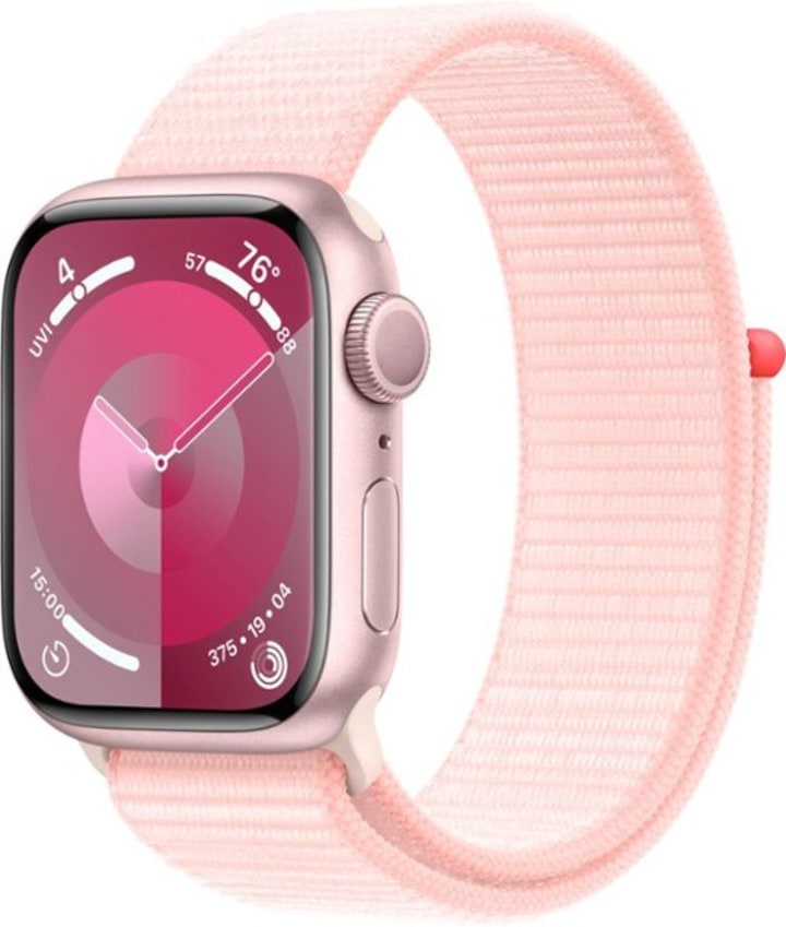 Series 9 (GPS) 41mm Pink Aluminum Case with Light Pink Sport Loop
