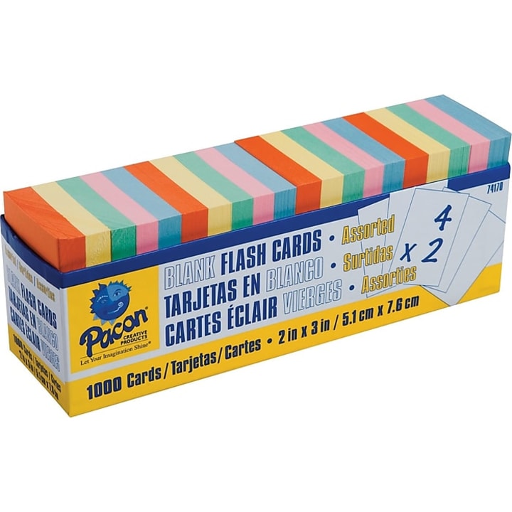 Pacon Blank Flash Cards