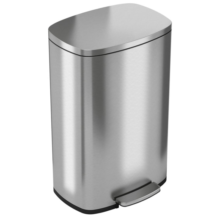 iTouchless SoftStep 13-Gallon Step-On Trash Can