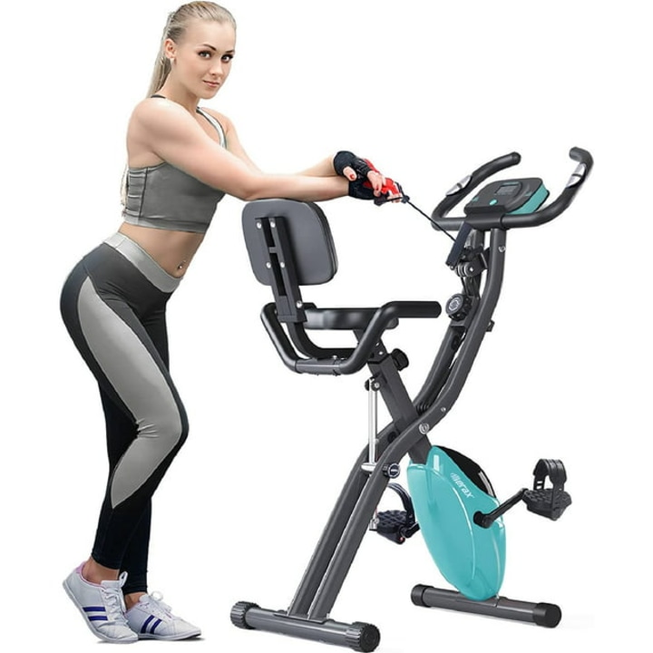 Segmart Folding Recumbent Exercise Bike