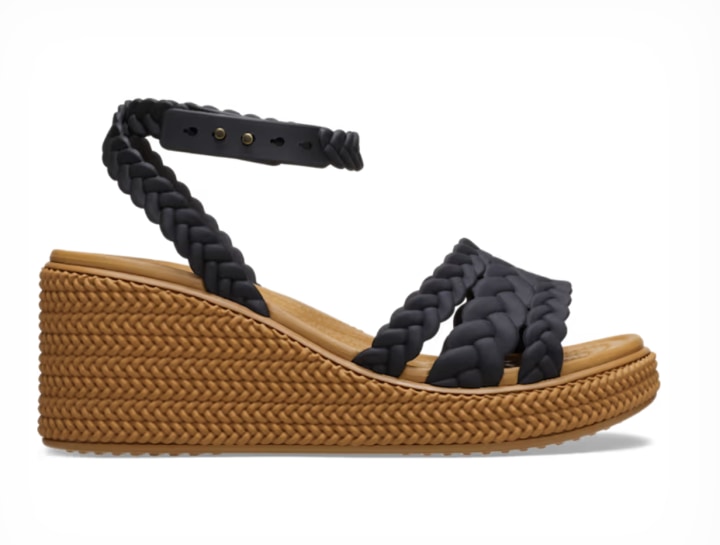 Brooklyn Woven Ankle Strap Wedge 