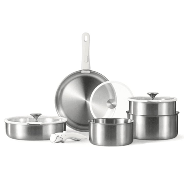 12-Piece Stainless Steel Pots and Pans Set