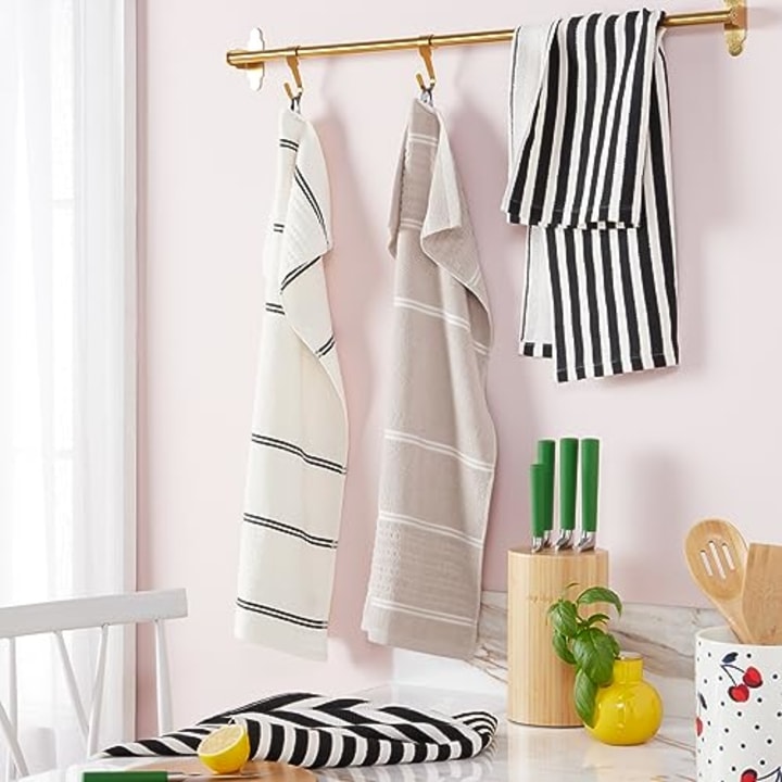 Botanical Stripe Kitchen Towels (Set of 4)