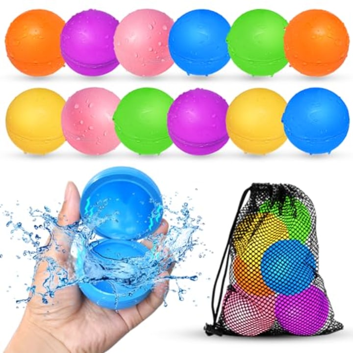 12Pcs Reusable Water Balloons