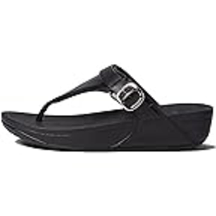 FitFlop Women’s Lulu Adjustable Leather Toe Post Sandals