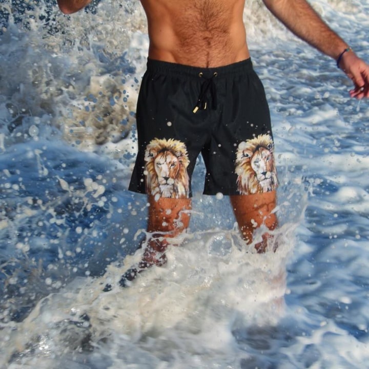 The Mane Attraction Swim Trunks