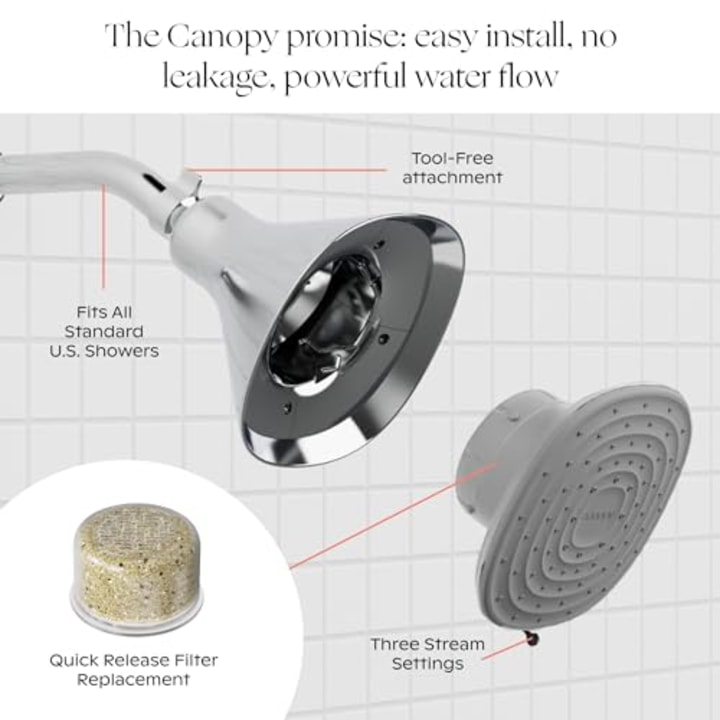 Canopy Filtered Shower Head