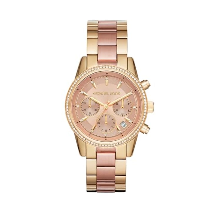 Ritz Chronograph Rose Gold-Tone Stainless Steel Women's Watch