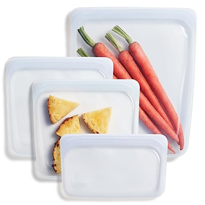 Stasher Silicone Reusable Storage Bag 4-Pack Small