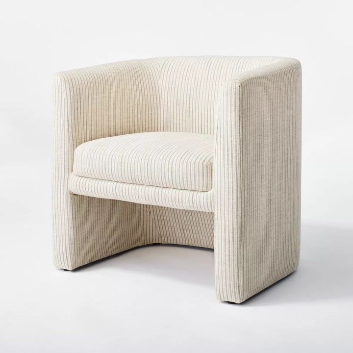 Vernon Upholstered Barrel Accent Chair 