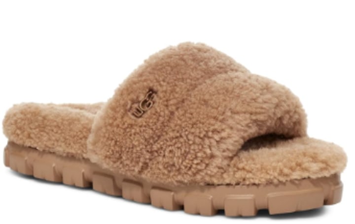 Ugg Cozetta Curly Genuine Shearling Slide Slipper 