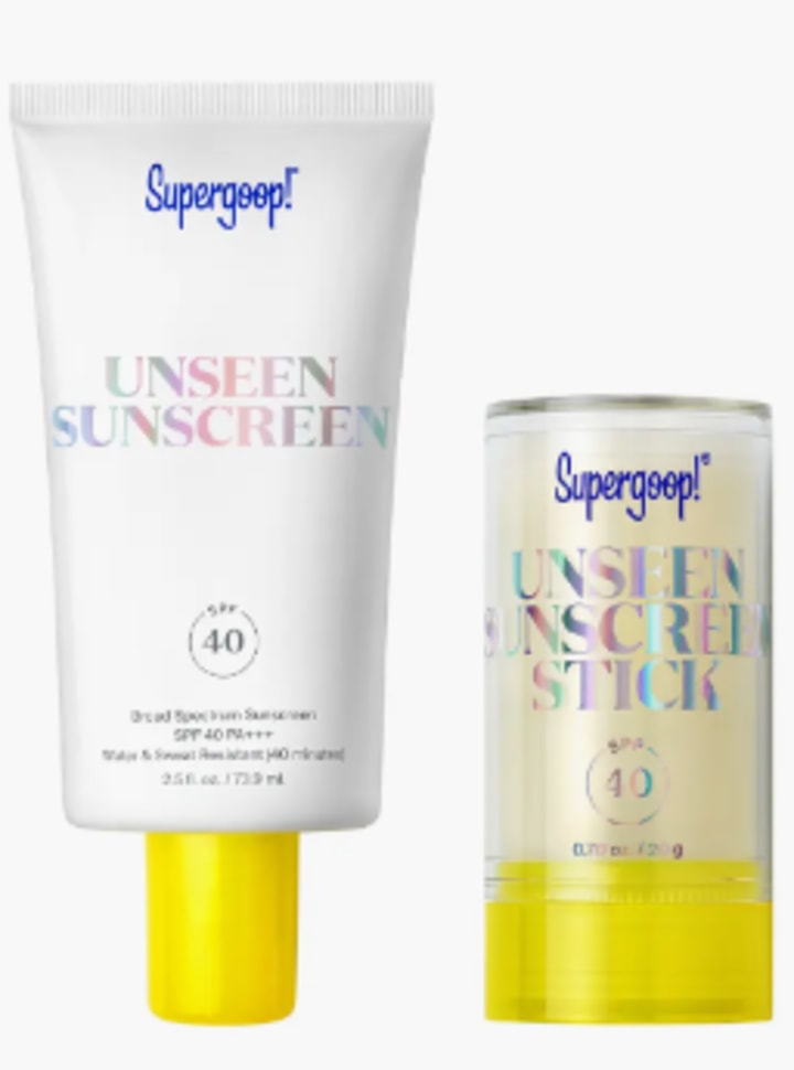 Supergoop Unseen Sunscreen Jumbo + Go Set