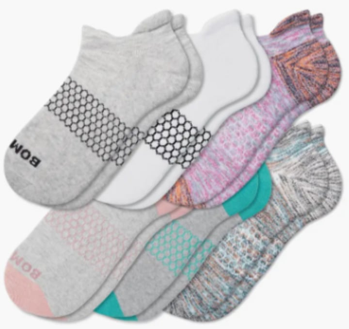 Bombas Assorted 6-Pack Originals Meias de tornozelo