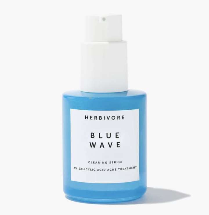 Herbivore Botanicals Blue Wave 2% Salicylic Acid Medicated Acne Clearing Serum