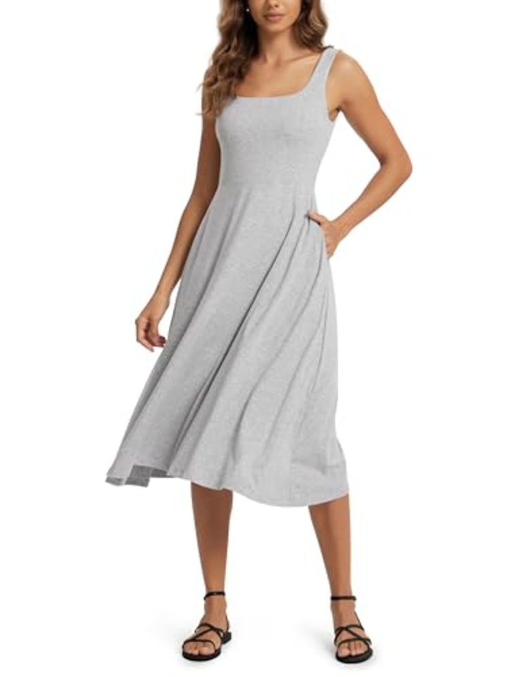 Ododos Square Neck Midi Dress Review