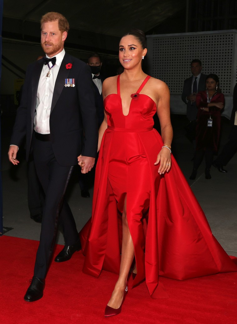 Meghan Markle wows in red at NYC gala to honor veterans
