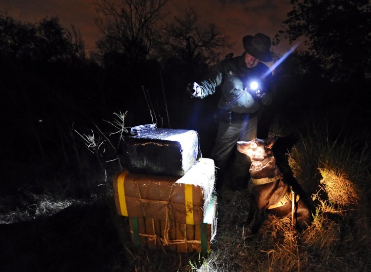 Image: United States Border Patrol works to secure the United States border with Mexico along the Rio Grande river.