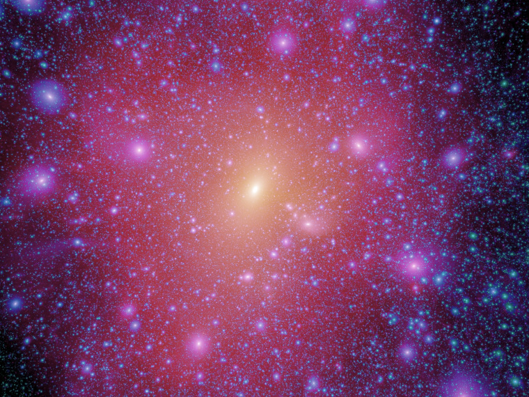 Image: Simulated dark matter distribution