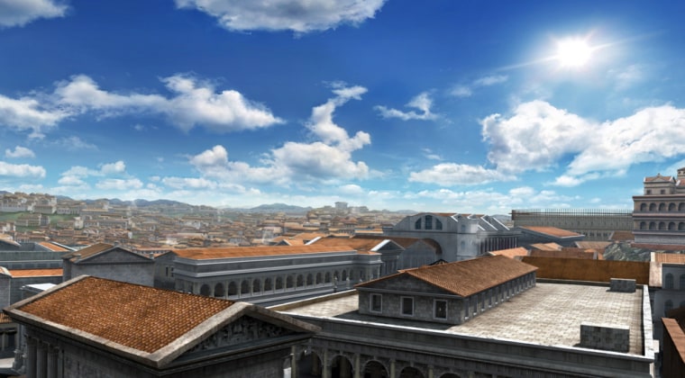 "Rewind Rome,'' a 3D simulation presented in a theater a few steps from the ruined arena, will offer visitors the chance to experience the monuments and daily life of the ancient capital.