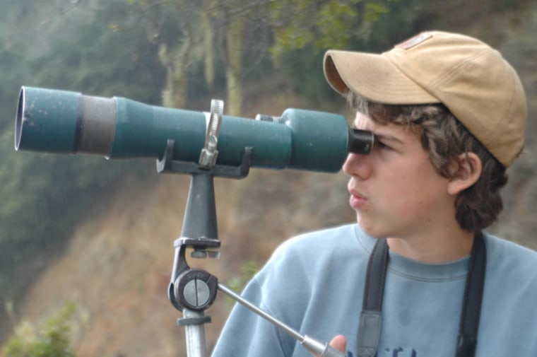 Spencer Hardy, now a high school freshman, was in grade school when he followed his curiosity to learn more about bird nests his father found high in the Andes of Peru. With is Dad, he co-authored a paper in a scientific journal about what they discovered. Credit: Douglas Hardy, UMass AmherstDouglas Hardy, UMass Amherst