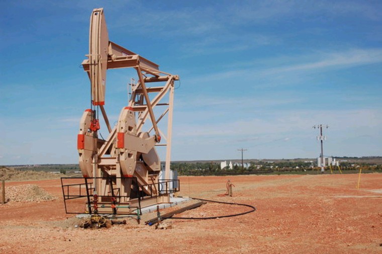 Image: Oil well in Parshall, N.D.
