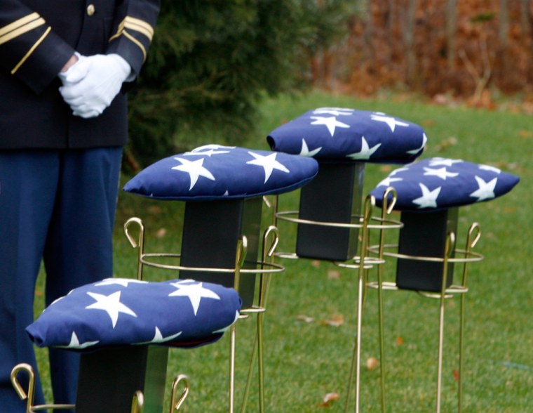 Image: The remains of four forgotten war veterans