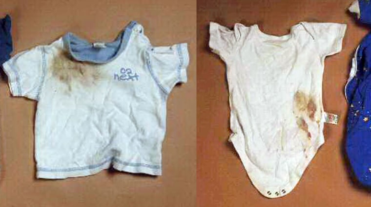 Photos released by Britain's Metropolitan Police show bloodstained clothing belonging to a child known only as "Baby P," who authorities say spent most of his short life being tortured and abused.