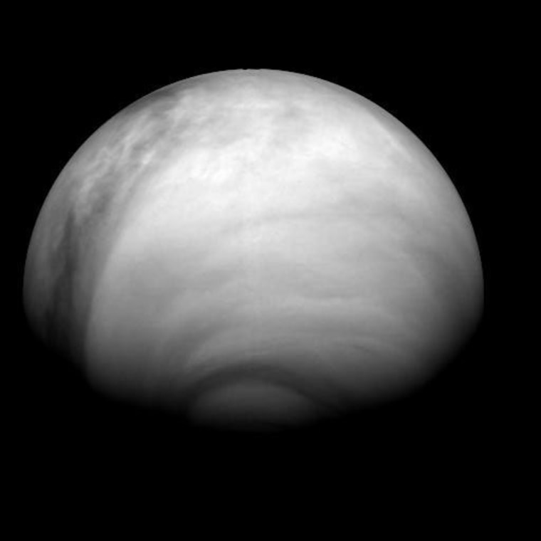 Image: southern hemisphere of Venus