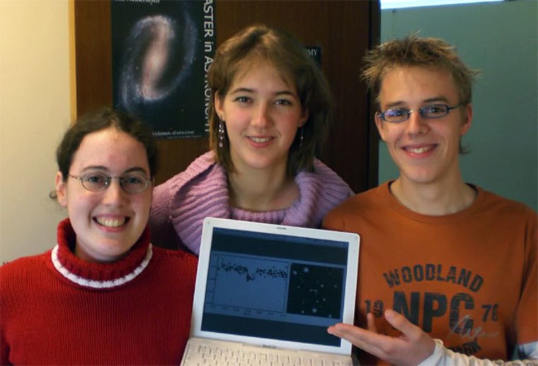 Image: Students find extrasolar planet