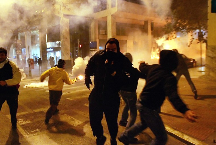 Image: Greece violence
