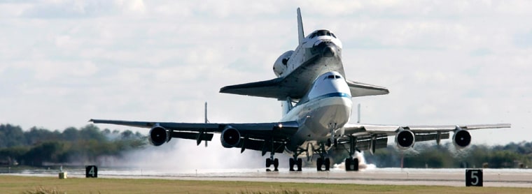 Image: USA Shuttle Endeavour Arrives at Kennedy Space Center