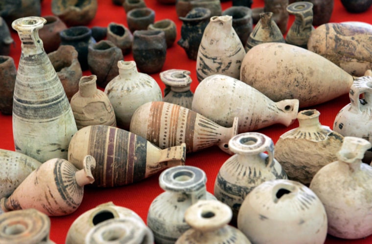 Image: Authorities seized more than 500 artifacts