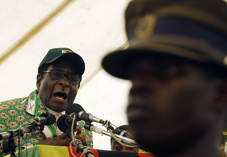 Image: Zimbabwean President Robert Mugabe