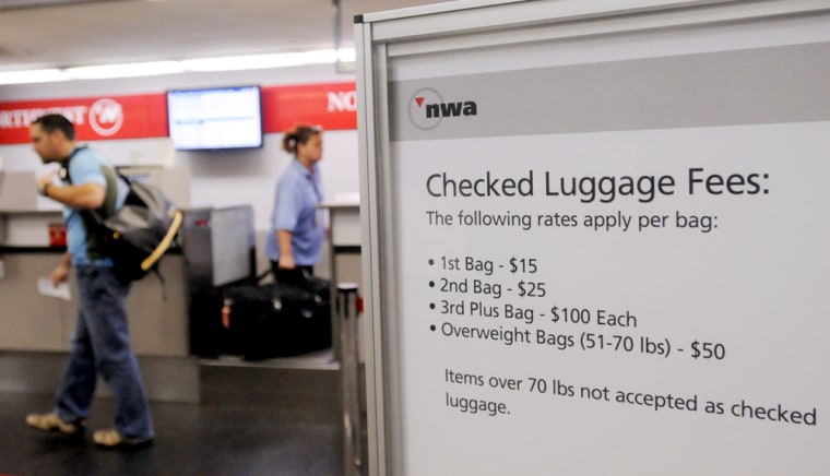 Image: Airlines bag fees