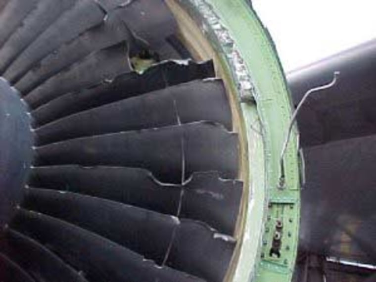 Image: Jet engine damage