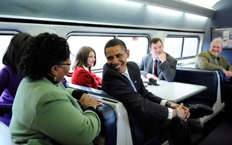 Image: US President-elect Obama's Whistle Stop Train Tour