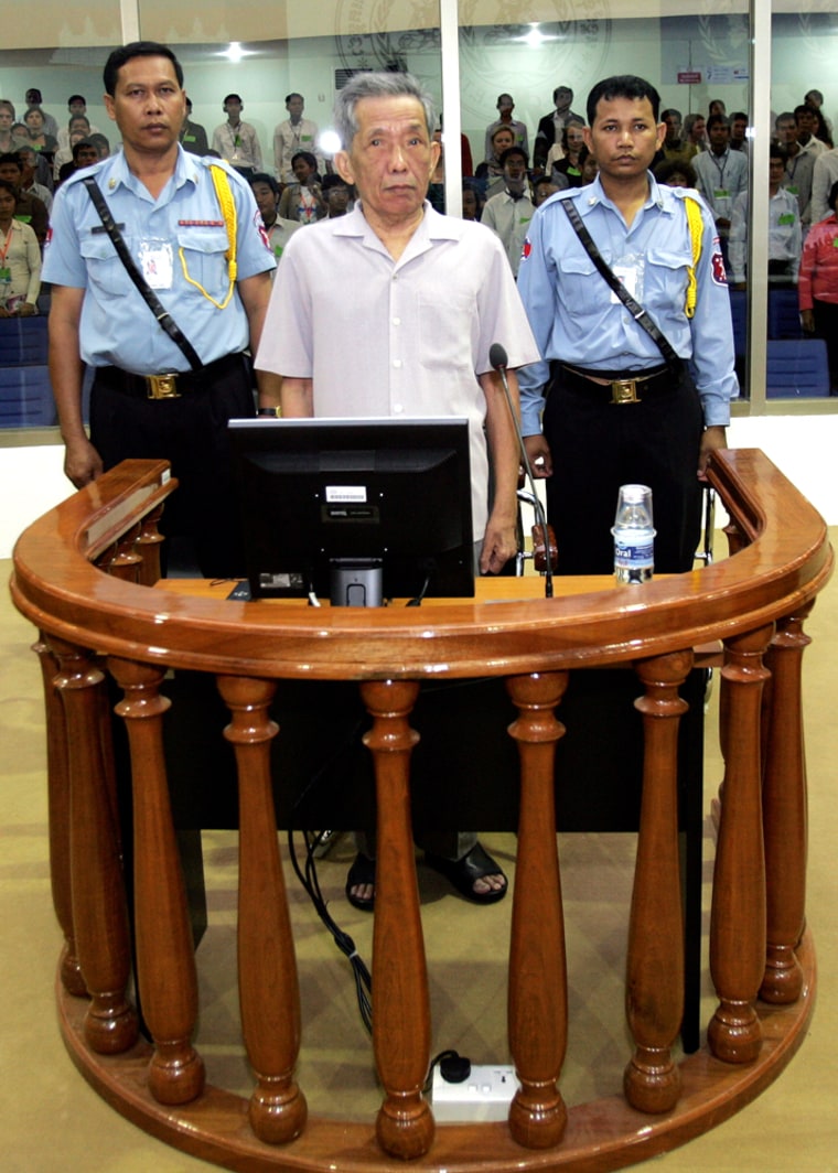 Image: Former Khmer Rouge prison chief S-21, Kaing Guek Eav