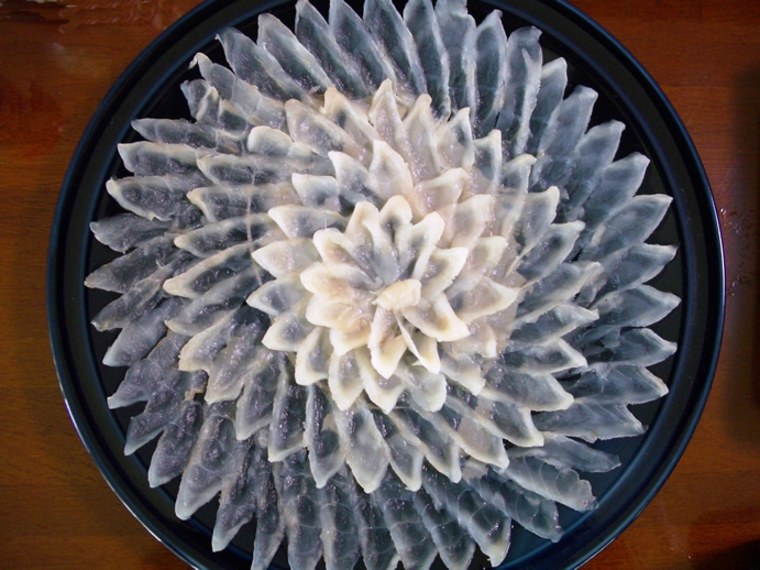Image: fugu sashimi