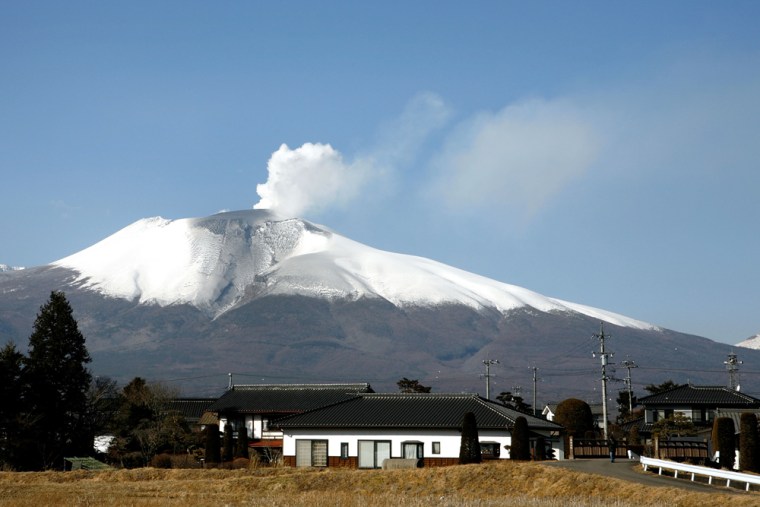 Mt. Asama Erupts