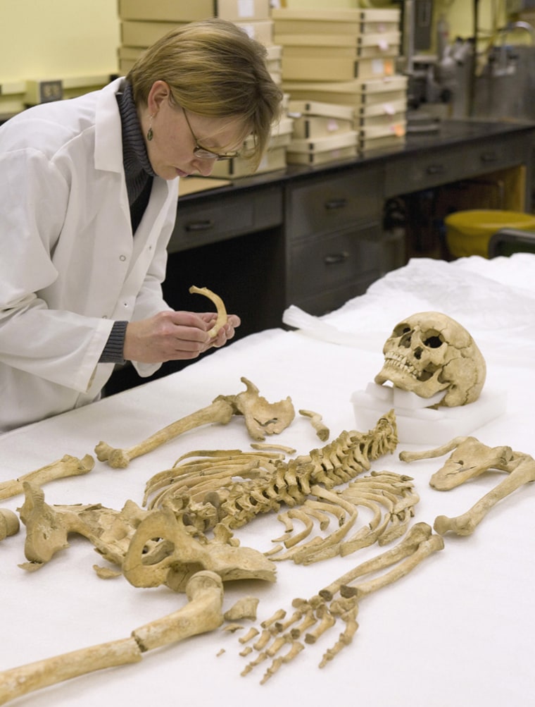 Image: Smithsonian forensic anthropologist Karin Bruwelheide