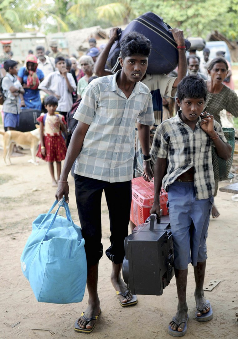 Image: Sri Lankan ethnic Tamil civilians
