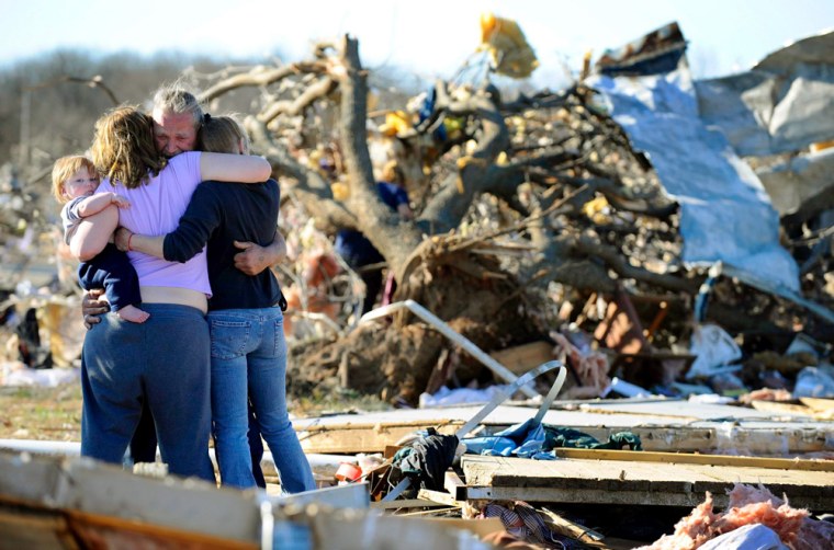 Tornados moved through the state of Oklahoma killing at least 8 people in the small town of Lone Grove.