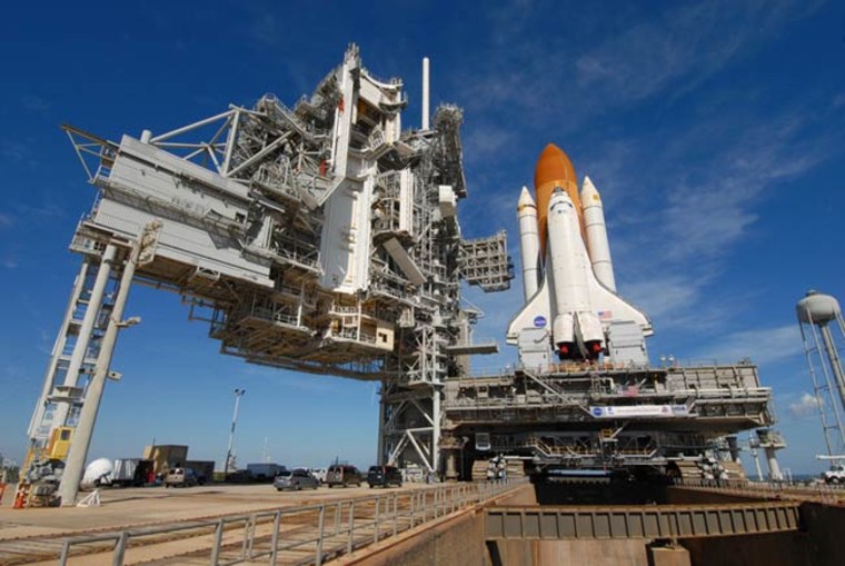 Image: Shuttle on pad
